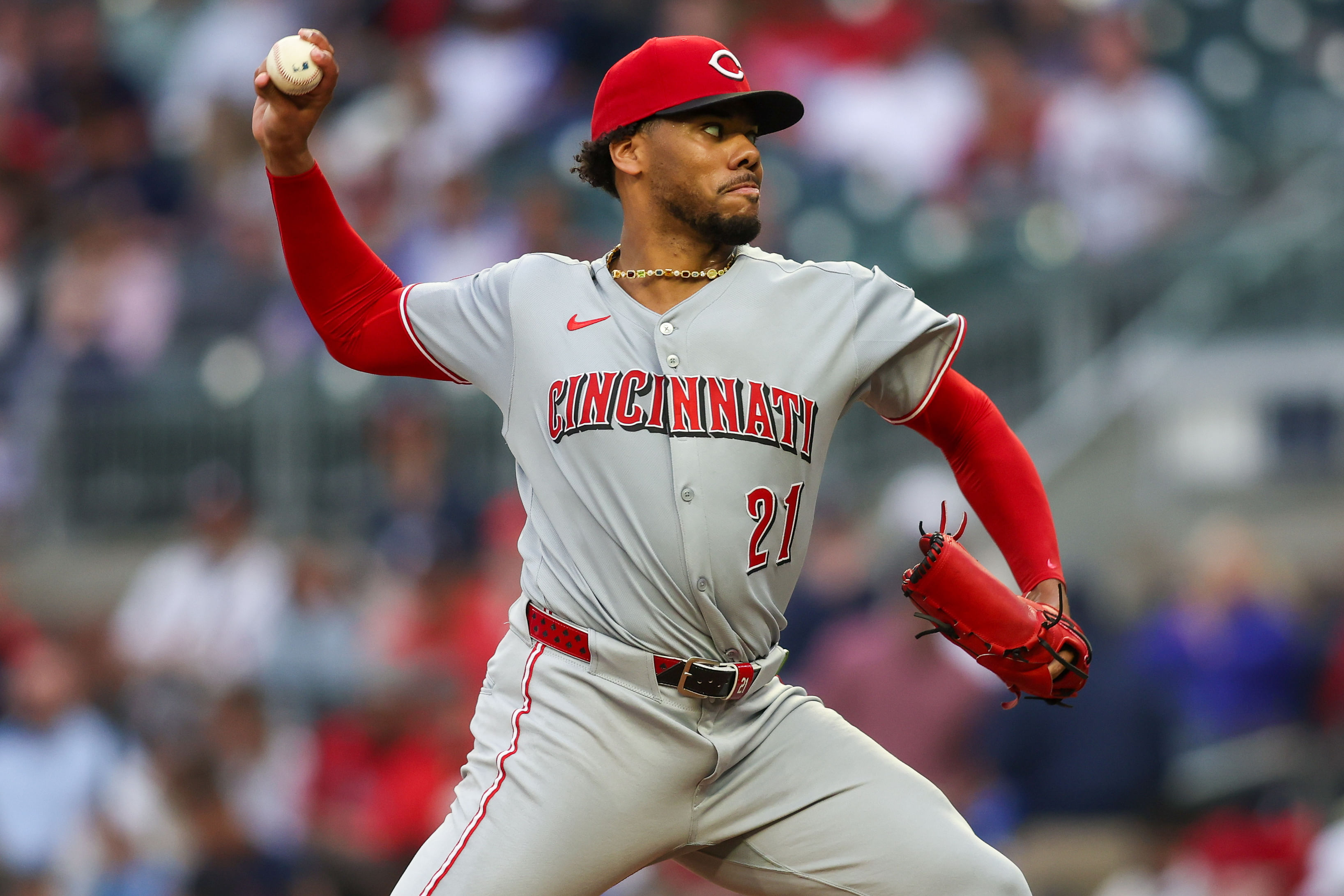 Hunter Greene is pitching today - Source: Imagn